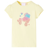 Vidaxl kindershirt 116 zachtgeel