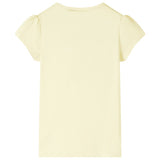 Vidaxl kindershirt 116 zachtgeel