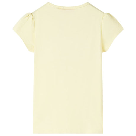 Vidaxl kindershirt 128 zachtgeel