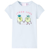 VidaXL Kindershirt 128 lichtblauw