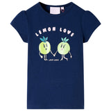 VidaXL Kindershirt 140 marineblauw