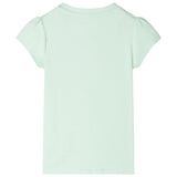 VidaXL Kindershirt met kapmouwen 140 zachtgroen