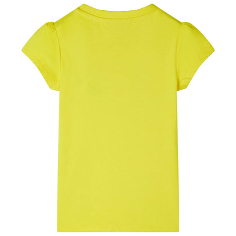 Vidaxl kindershirt met kapmouwen 140 felgeel
