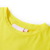 Vidaxl kindershirt met kapmouwen 140 felgeel