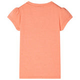 VidaXL Kindershirt met kapmouwen 92 neonoranje