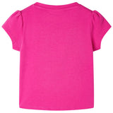 VidaXL Kindershirt 92 donkerroze