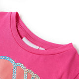 VidaXL Kindershirt 104 donkerroze
