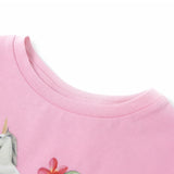 Vidaxl kindershirt met korte mouwen 104 felroze