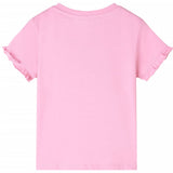 VidaXL Kindershirt met korte mouwen 128 felroze