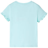 Vidaxl kindershirt met korte mouwen 104 lichtzeeblauw
