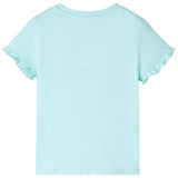 Vidaxl kindershirt met korte mouwen 116 lichtzeeblauw