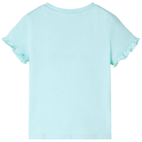 Vidaxl kindershirt met korte mouwen 116 lichtzeeblauw