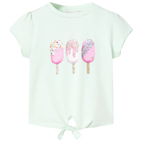 Vidaxl kindershirt 128 lichtmint
