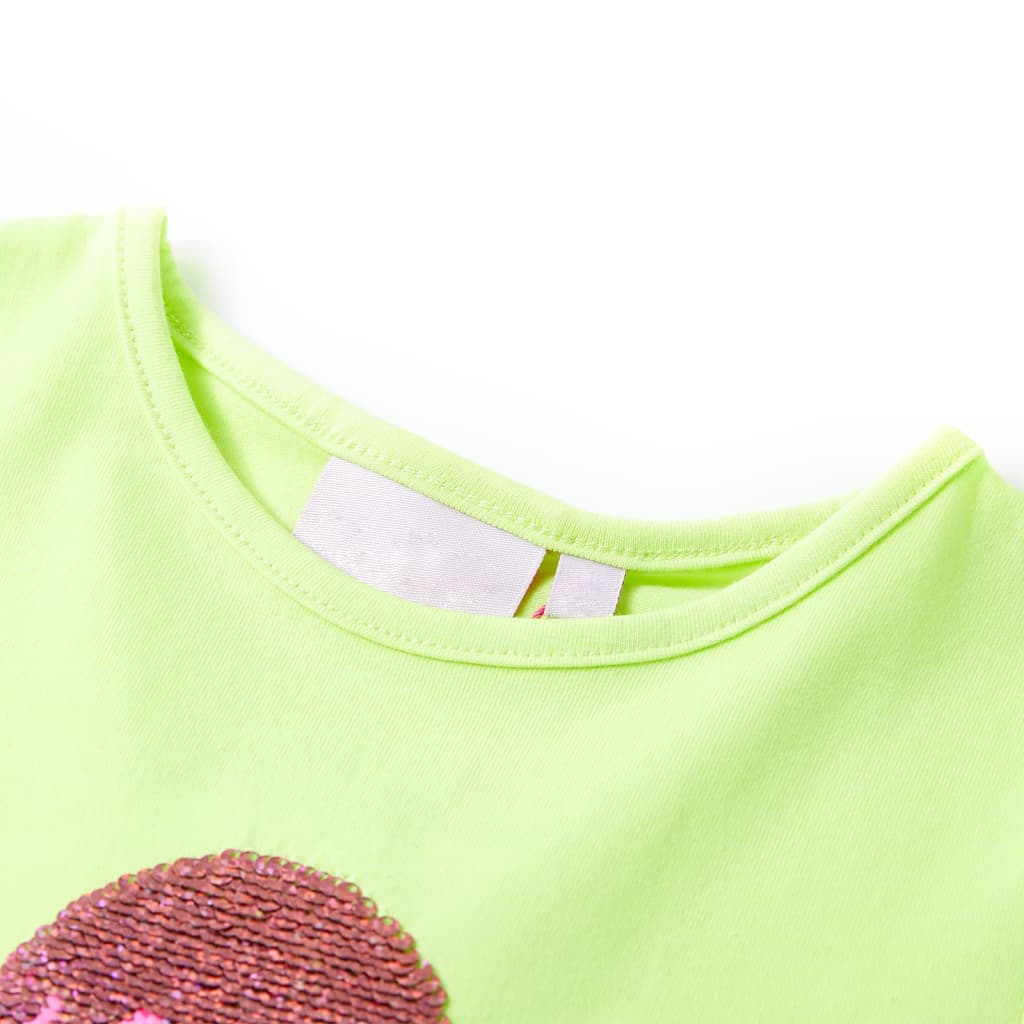 VidaXL Kindershirt 104 neongeel