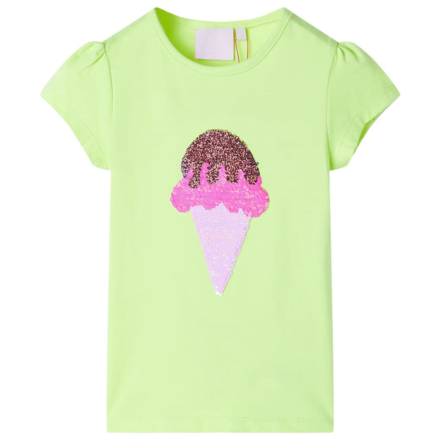 Vidaxl kindershirt 128 neongeel