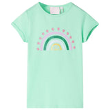 Vidaxl kindershirt 104 felgroen