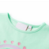 Vidaxl kindershirt 104 felgroen