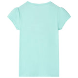 VidaXL Kindershirt 104 lichtzeeblauw