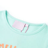 VidaXL Kindershirt 128 lichtzeeblauw