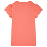 VidaXL Kindershirt 92 koraalkleurig
