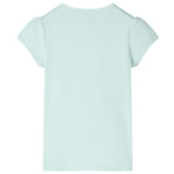 VidaXL Kindershirt met kapmouwen 92 lichtmintkleur