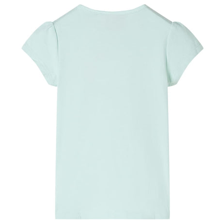 Vidaxl kindershirt met kapmouwen 128 lichtmintkleur