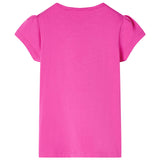 Vidaxl kindershirt met kapmouwen 104 donkerroze