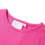 Vidaxl kindershirt met kapmouwen 104 donkerroze