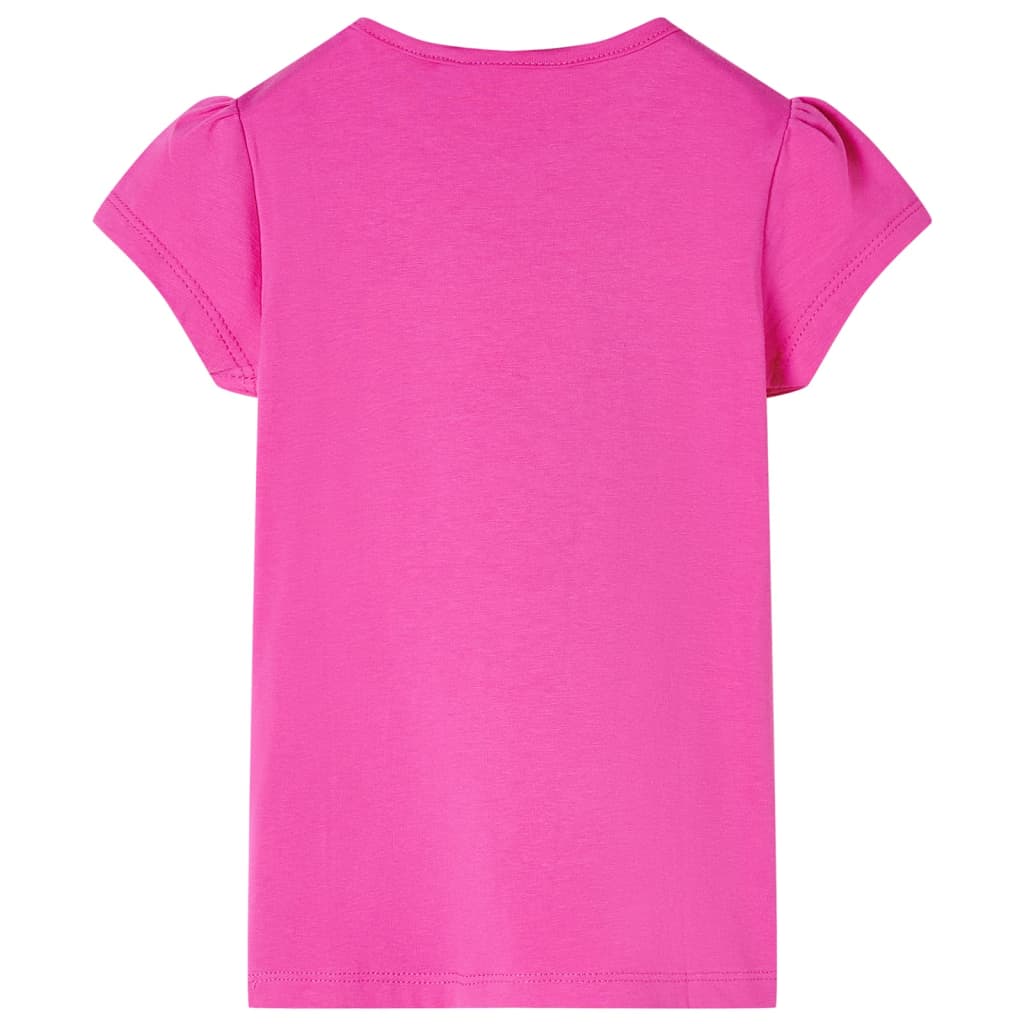 Vidaxl kindershirt met kapmouwen 116 donkerroze