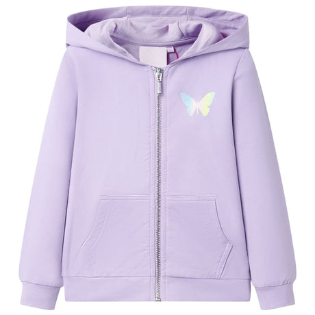 Vidaxl kindervest met capuchon 104 lila
