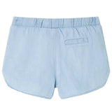 VidaXL Kindershorts 116 zachtdenimblauw