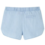 Vidaxl kindershorts 128 zachtdenimblauw