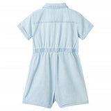 Vidaxl kinderonesie met korte mouwen 128 zachtblauw