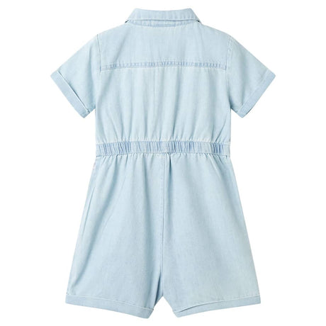 Vidaxl kinderonesie met korte mouwen 140 zachtblauw