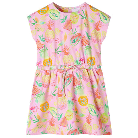 Vidaxl kinderjurk 104 zachtroze