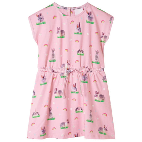 Vidaxl kinderjurk 104 lichtroze