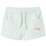 Vidaxl kindershorts met trekkoord 116 gemengd lichtmintkleurig
