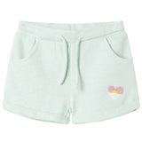 Vidaxl kindershorts met trekkoord 128 gemengd lichtmintkleurig