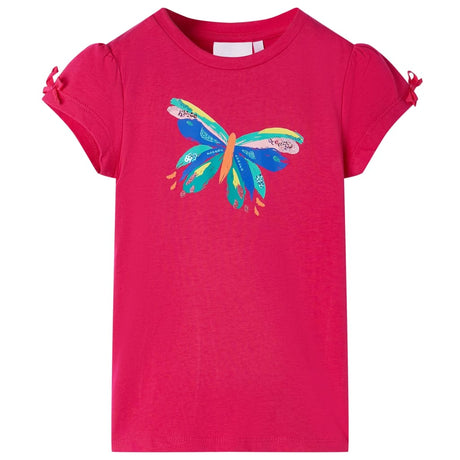Vidaxl kids't-shirt pink 140 felroze 104