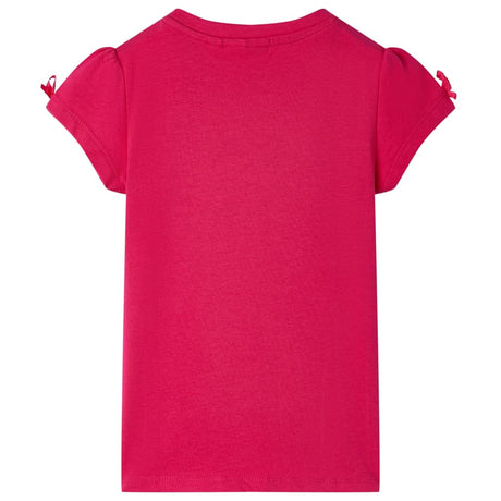 Vidaxl kids't-shirt pink 140 felroze 104