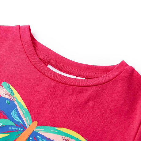 Vidaxl kids't-shirt pink 140 felroze 104