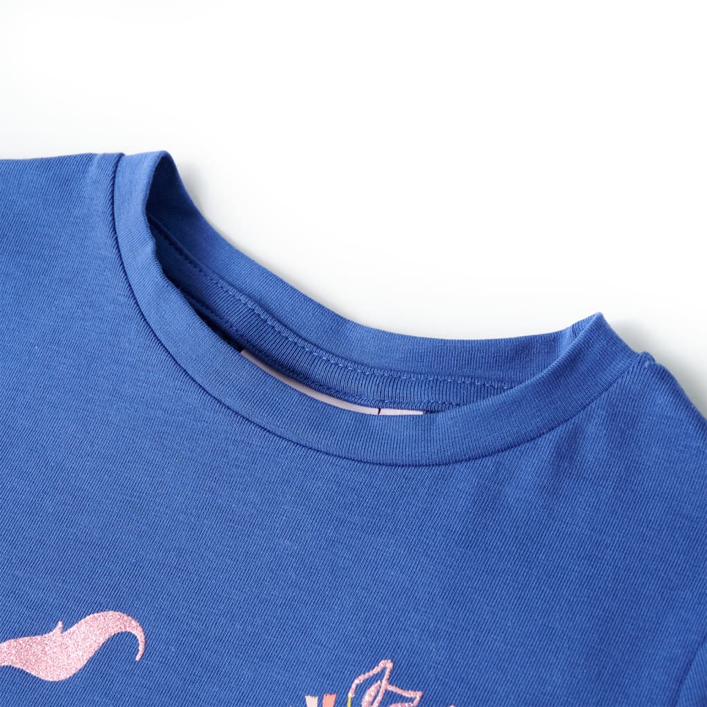 Vidaxl kindershirt 128 kobaltblauw