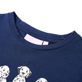 Vidaxl kindershirt 140 marineblauw