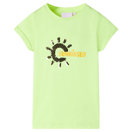 Vidaxl kindershirt 116 neongeel