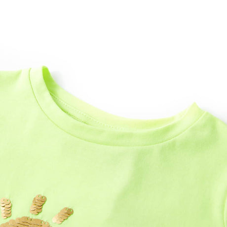 Vidaxl kindershirt 116 neongeel