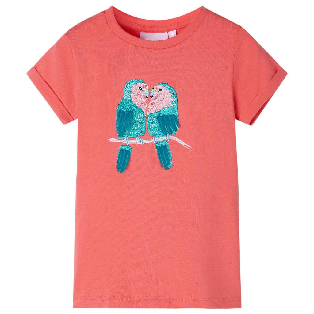 Vidaxl kindershirt 104 koraalkleurig
