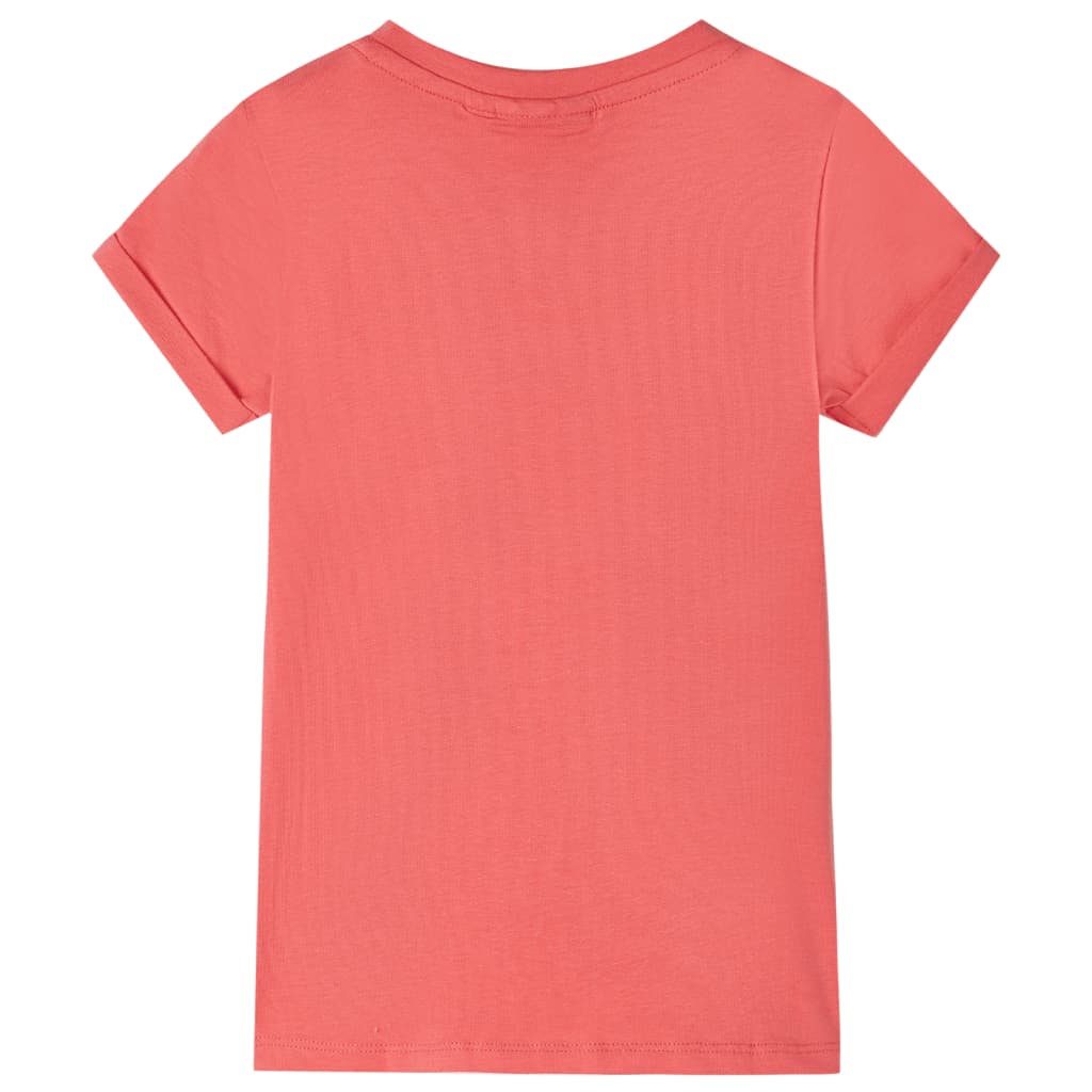 Vidaxl kindershirt 116 koraalkleurig