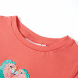 Vidaxl kindershirt 116 koraalkleurig