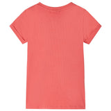 Vidaxl kindershirt 128 koraalkleurig