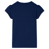 VidaXL Kindershirt 92 marineblauw
